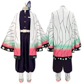Halloweez Shinobu Cosplay Wig with Purple Embroidery, Top, Pants, Haori, and Belt - Perfect for Halloween & Christmas - Halloweez